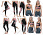 design floral pattern sports yoga leggings tops