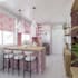 design kitchen interior and render 3d realistic images