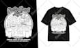 do unique amazing vintage handdrawn illustration for t shirt merchandise design