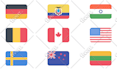 deliver 227 country flag icons in svg and png formats