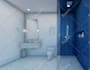 do bathroom interior design, rendered by an architect