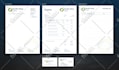 design stationery pack, business card, letterhead, invoice, email footer