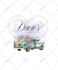 do feminine watercolor boho flowers logo