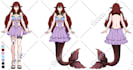 draw a character sheet reference for your oc