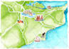 design watercolor wedding map
