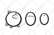 draw black and white vector illustration from your photo