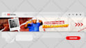 design a professional youtube banner and logo or channel art