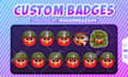 draw twitch emotes, sub badges, animated emotes, chibi emotes, vtuber for stream