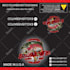 design packaging header card, plastic bag label sticker