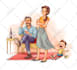 cute expressive children illustration