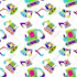 create a pop art illustration with psychedelic touch