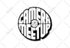 draw bold typography logo design hand lettered circle style