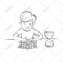 create detailed custom line art illustration from your photo