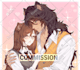 draw anime couple,oc couple,romantic art for you