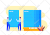 create modern flat design illustration