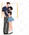 draw you, couple, character, fan art in anime style