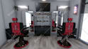 design a barbershop and rendering