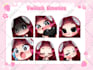 draw emotes, chibi emotes, twitch emotes, animated emotes, vtuber for stream