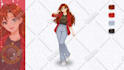 draw custom character sheet or reference sheet design in anime, furry style