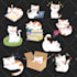 draw cute kawaii chibi animals, pets, illustration, food, logo