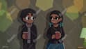 draw you and your partner in scott pilgrim take off style
