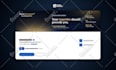 design premium and professional linkedin banner