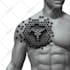 create 3d tattoo design in geometric style