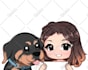 draw cute chibi style icon for profile, stream and stickers