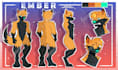 draw ref sheet of fursona, anime or vtuber nsfw o sfw