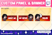 create unique custom discord, youtube, twitch panels and banners