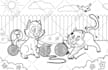 create a colouring book page