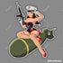 draw sexy girl pin up cartoon caricatures