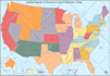 design detailed USA region maps for reports, presentations or websites
