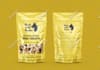 do pouch packaging design with 3d mockup