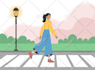 design a 2d flat illustration for your website