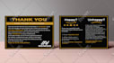 design amazon thank you card and product feedback insert card