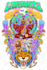 draw psychedelic, trippy, stoner, weed cartoon artwork for poster, tshirt, merch