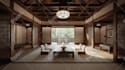 do interior design of commercial restaurant, office, cafe with 3d render