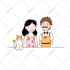 create cute doodle art in my style
