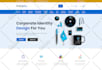 design creative one page website psd template