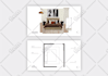 interior design mood board, space planning and shopping list