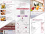 design elegant restaurant, catering, hotel menu flyer brochure