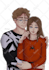 draw couples in anime style