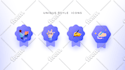 create glass morphism icons or any type icon for you