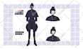 draw custom anime character reference sheets