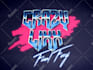 make an 80s style retro text logo