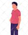 create flat vector illustration or cartoon character