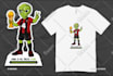 create custom tshirt design clothing brand illustration for your brand or band