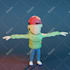 make top game ready low poly 3d character
