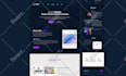 do unique figma landing page design, website design